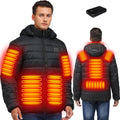 Heated Jackets for Men with 16000mAh Battery Pack Included - Fast