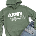 Custom Army Girlfriend Sweatshirt with Soldier Name - Unisex Cotton