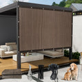 8ft x 12ft Sun Shade Cloth with Bungee Balls - Pergola Shade Cover