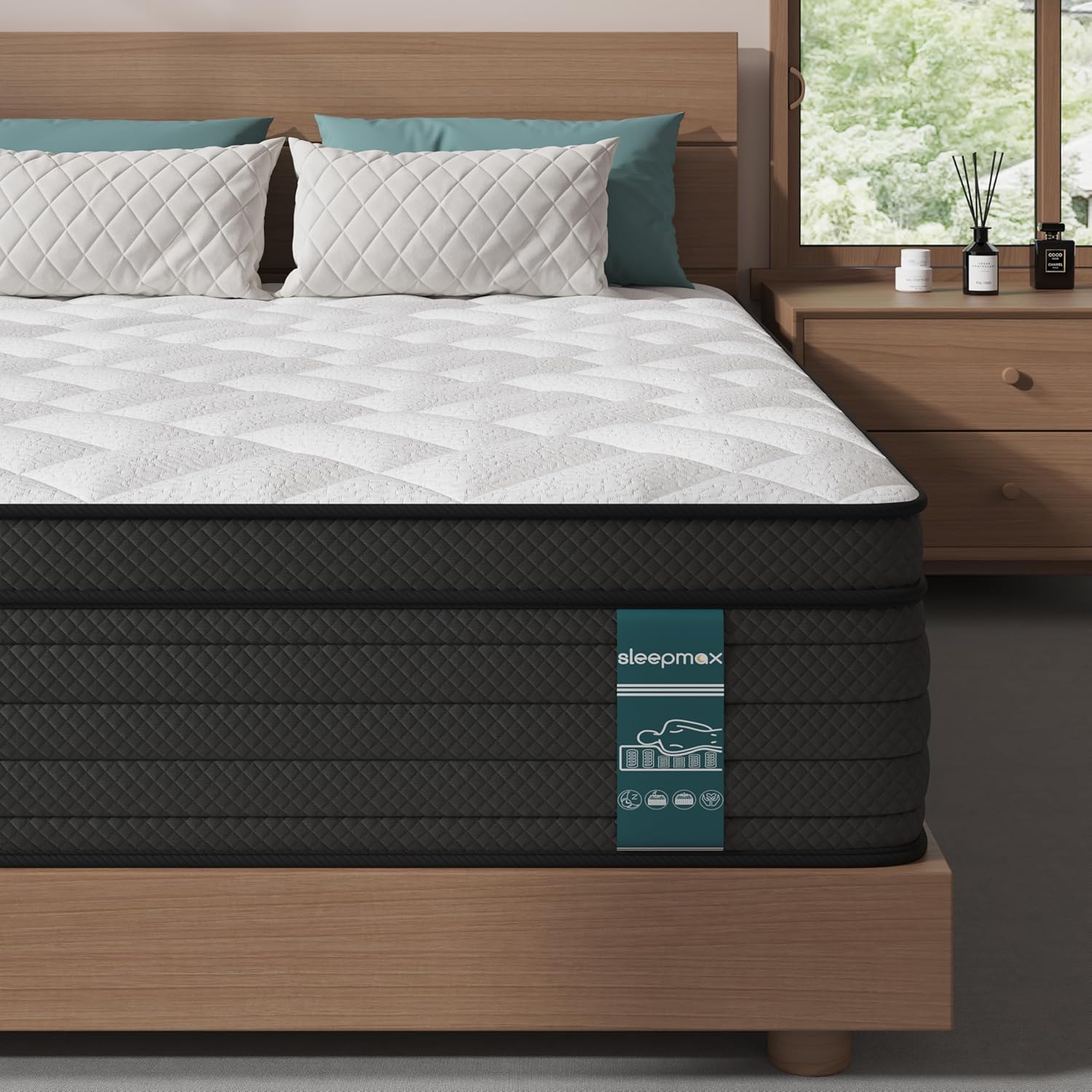 Sleepmax Firm King Mattress 14 Inch for Deep Sleep & Comfort