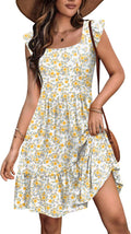 Women's Ruffle Tiered Sundress from Zeagoo for Summer Outings