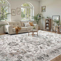 6x9 Large Area Rug for Living Room Bedroom - Machine Washable Low Pile