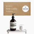 Stone Sink Caddy Quick-Dry Tray - Fast-Drying Sandstone Sink Organizer
