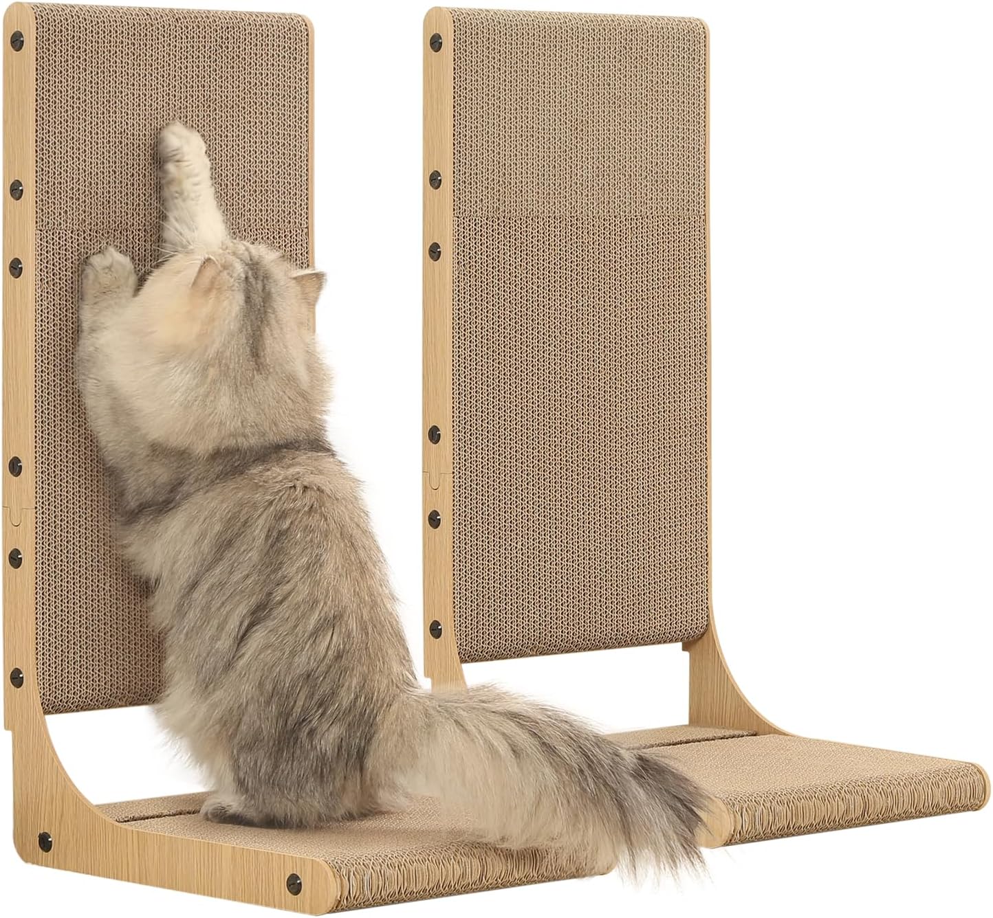 Zakkart 2-Pack Cat Scratching Board for Indoor Cats and Furniture
