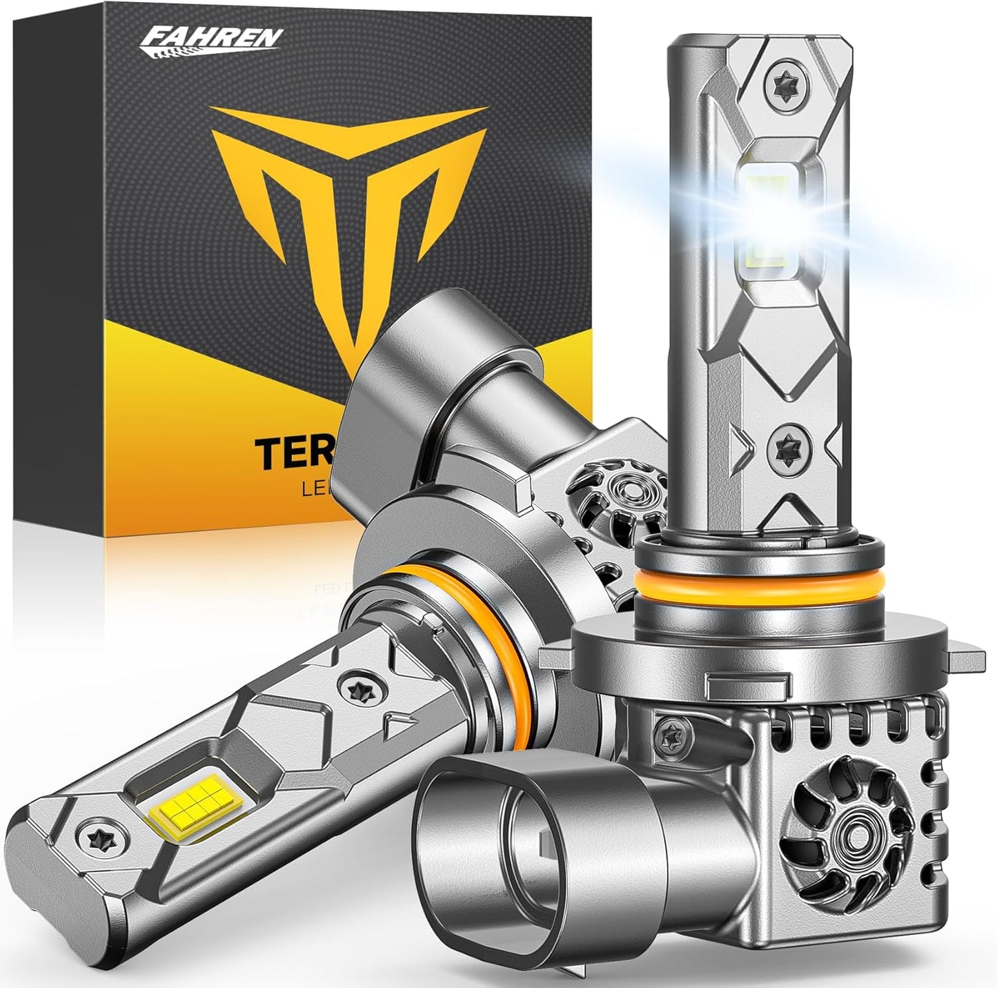 FAHREN Upgraded 9005 Light Bulbs for Ultimate Brightness Boost