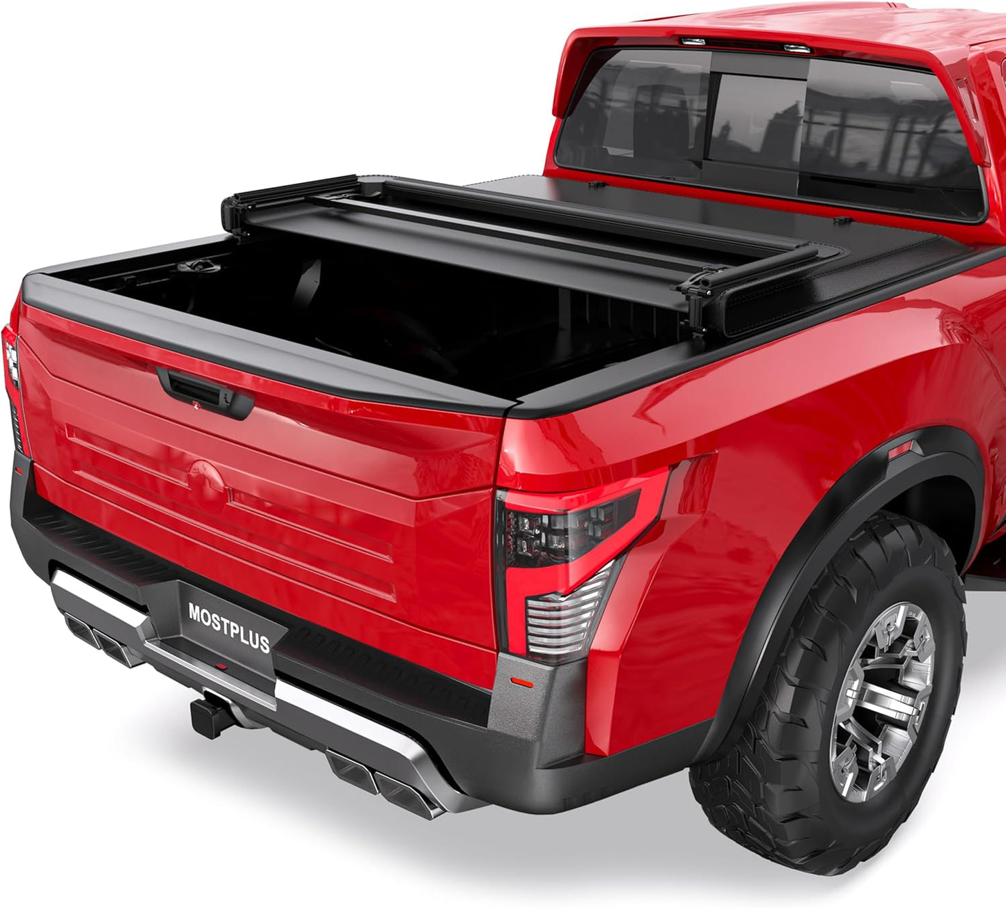 MOSTPLUS Tri-Fold Soft Vinyl Truck Bed Tonneau Cover for Nissan