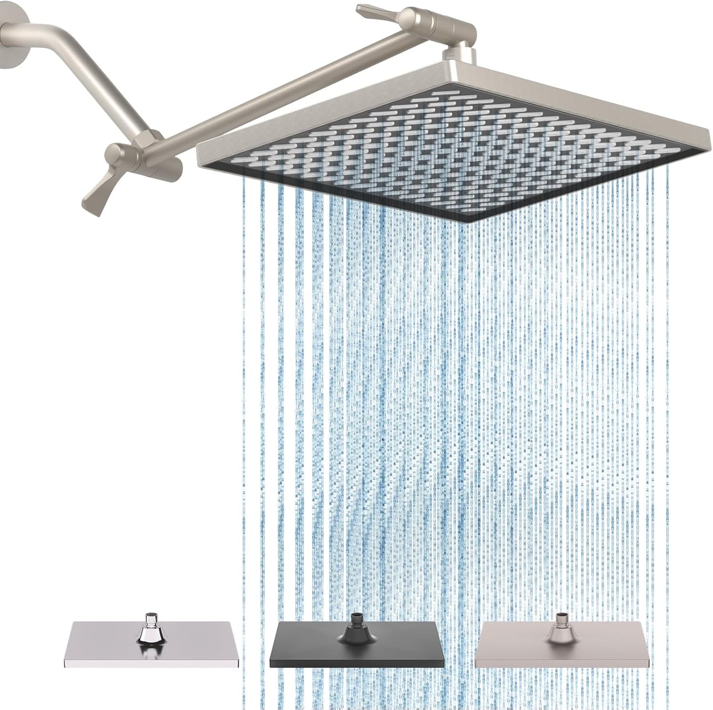 Cobbe Rainfall Shower Head with 11.8 Inch Rectangular Panel