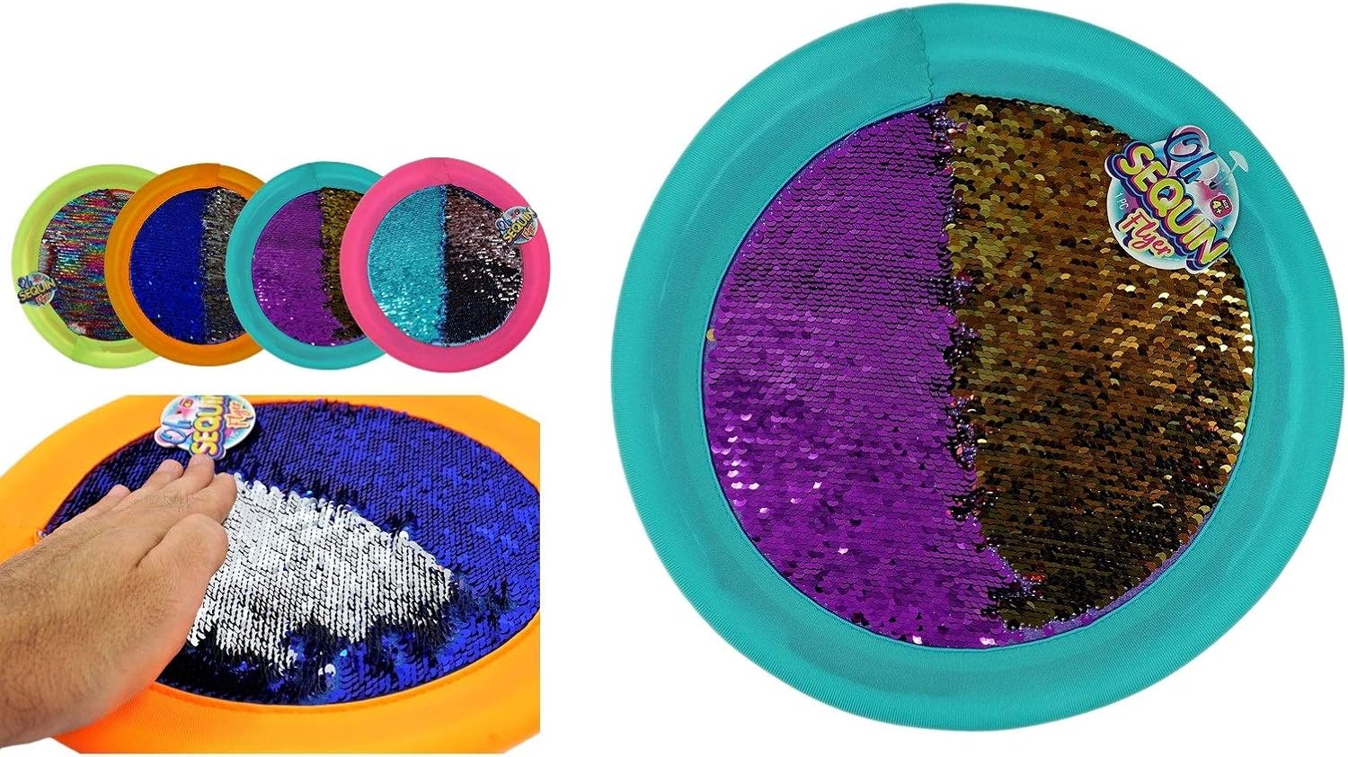 Soft Sequin Flyer Frisbee - Fun for Kids & Adults!