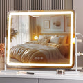 Hasipu Vanity Mirror with Lights, 22 in x 18 in LED Makeup Mirror