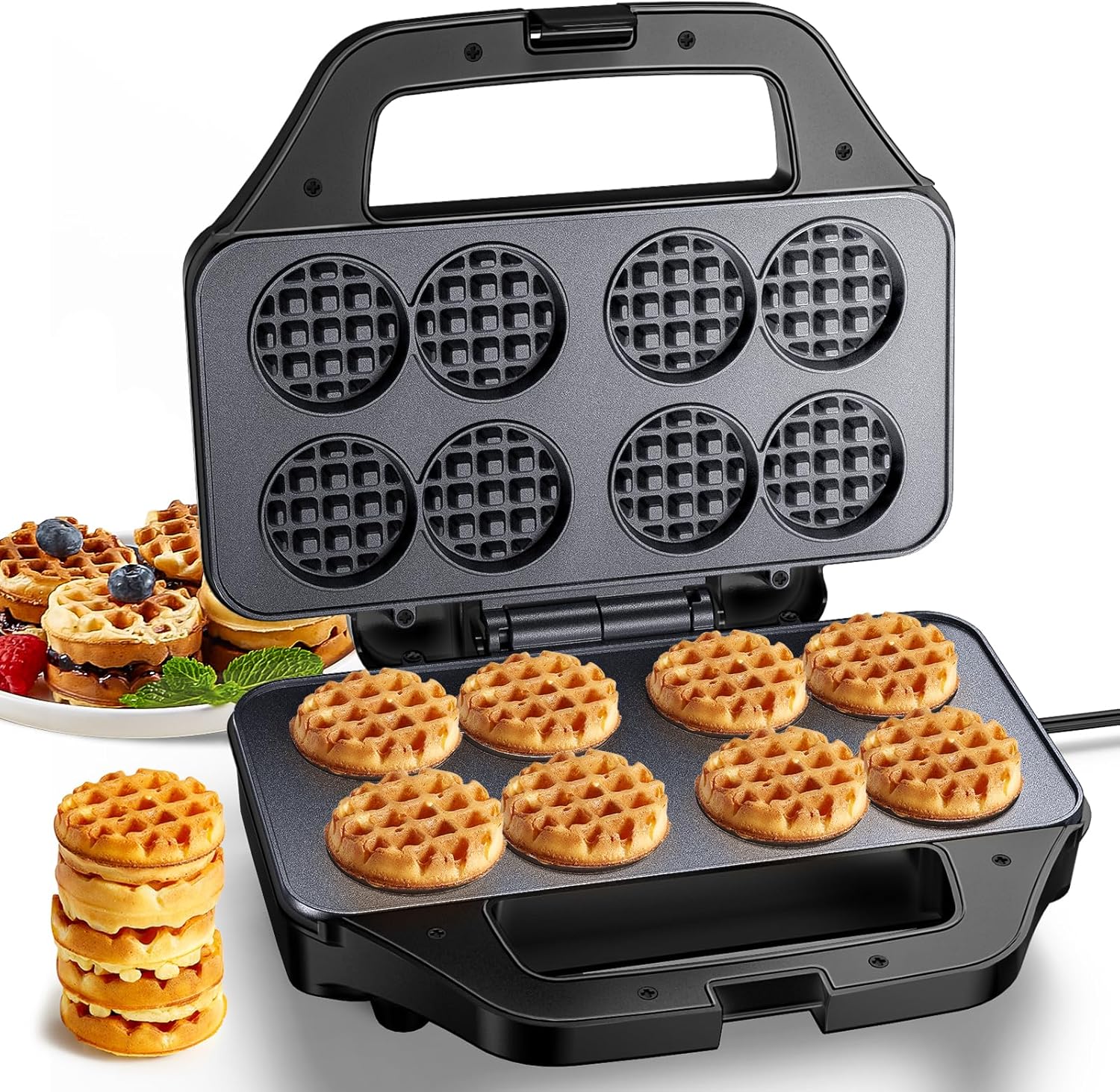 Mini Waffle Maker Machine for Quick, Easy Breakfasts at Home