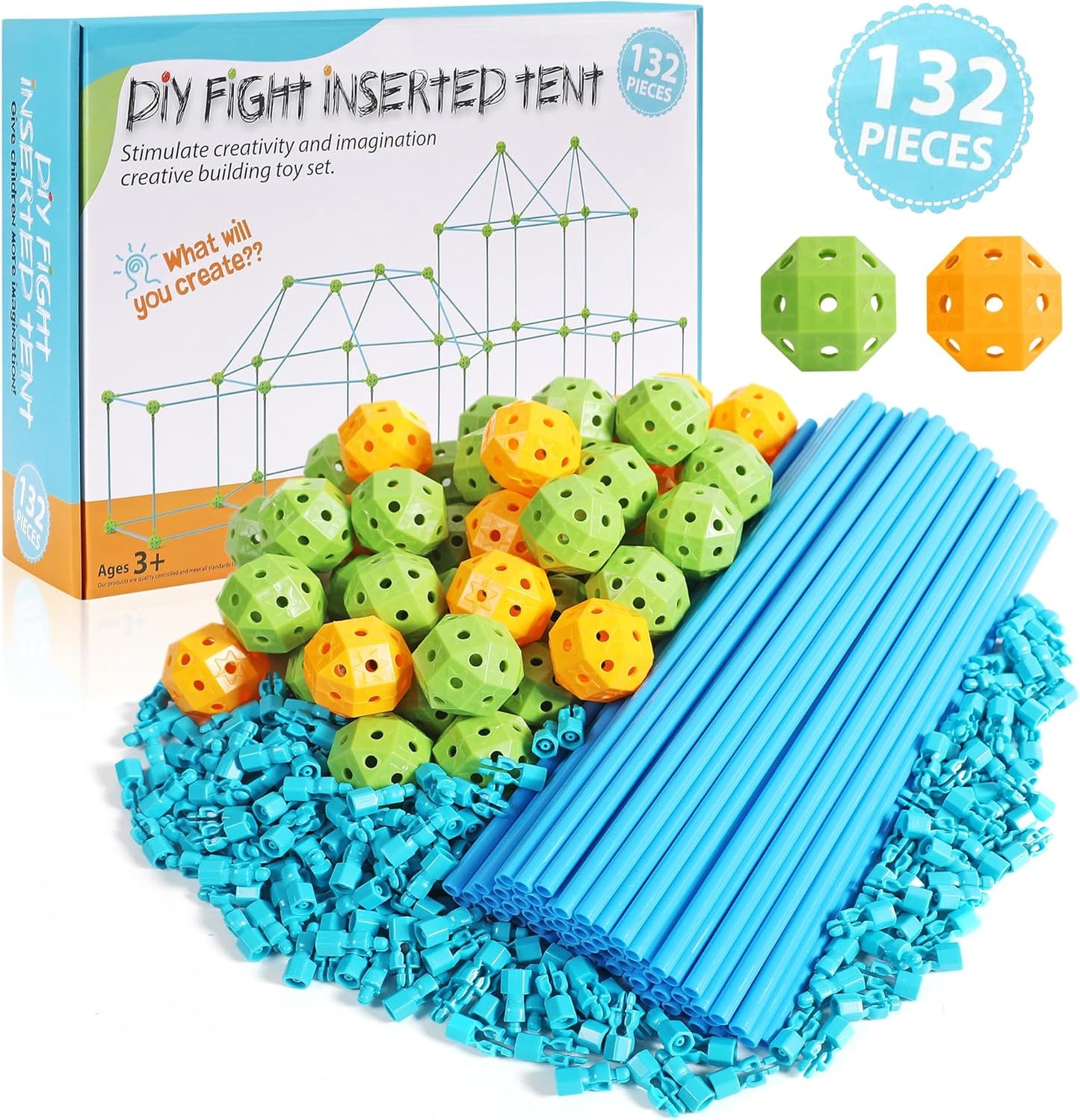 STEM Fort Builder Set | Creative DIY Toy for Kids 3-12