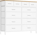 Compact 12 Drawers Dresser for Bedroom - Space-Saving Fabric Tower