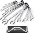 DURATECH Flex-Head Ratcheting Combination Wrench Set, SAE - Versatile