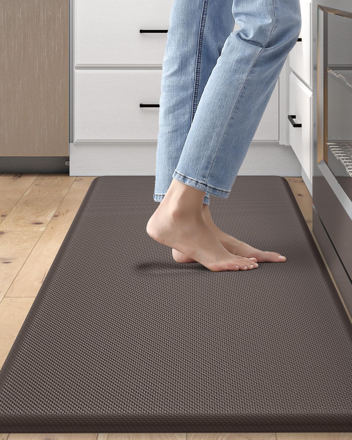 DEXI Kitchen Mat Cushioned Anti Fatigue Non Slip Waterproof Rug
