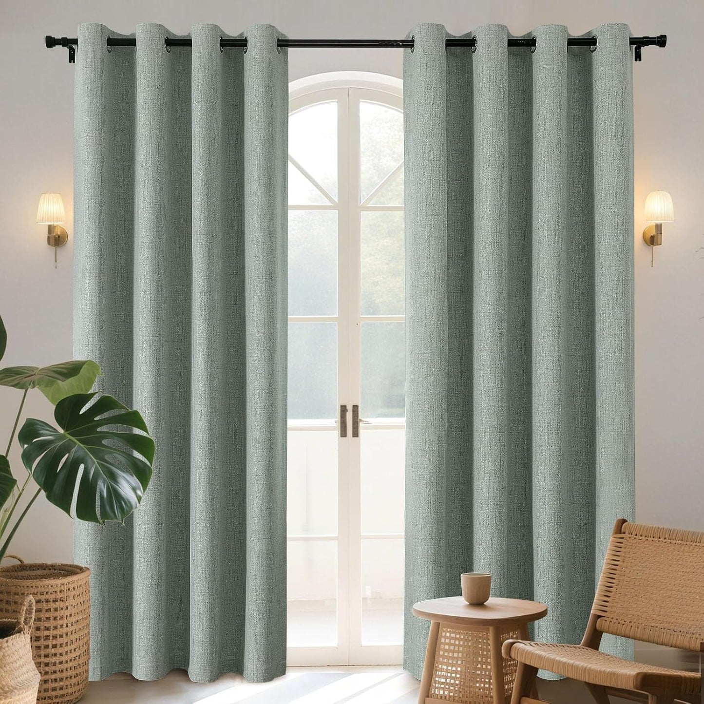 Joydeco Blackout Curtains 72 Inches Long for Total Darkness