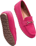 Women's Wide Loafers Cute Dressy Slip Ons - Comfortable Everyday