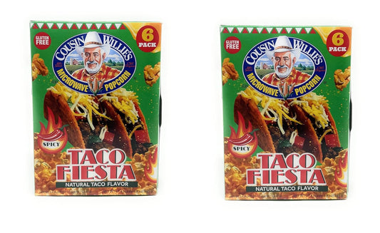 Cousin Willie's Taco Fiesta Popcorn, Gluten Free