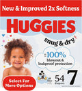 Huggies Size 7 Diapers Snug & Dry - Soft, Leakproof Fit