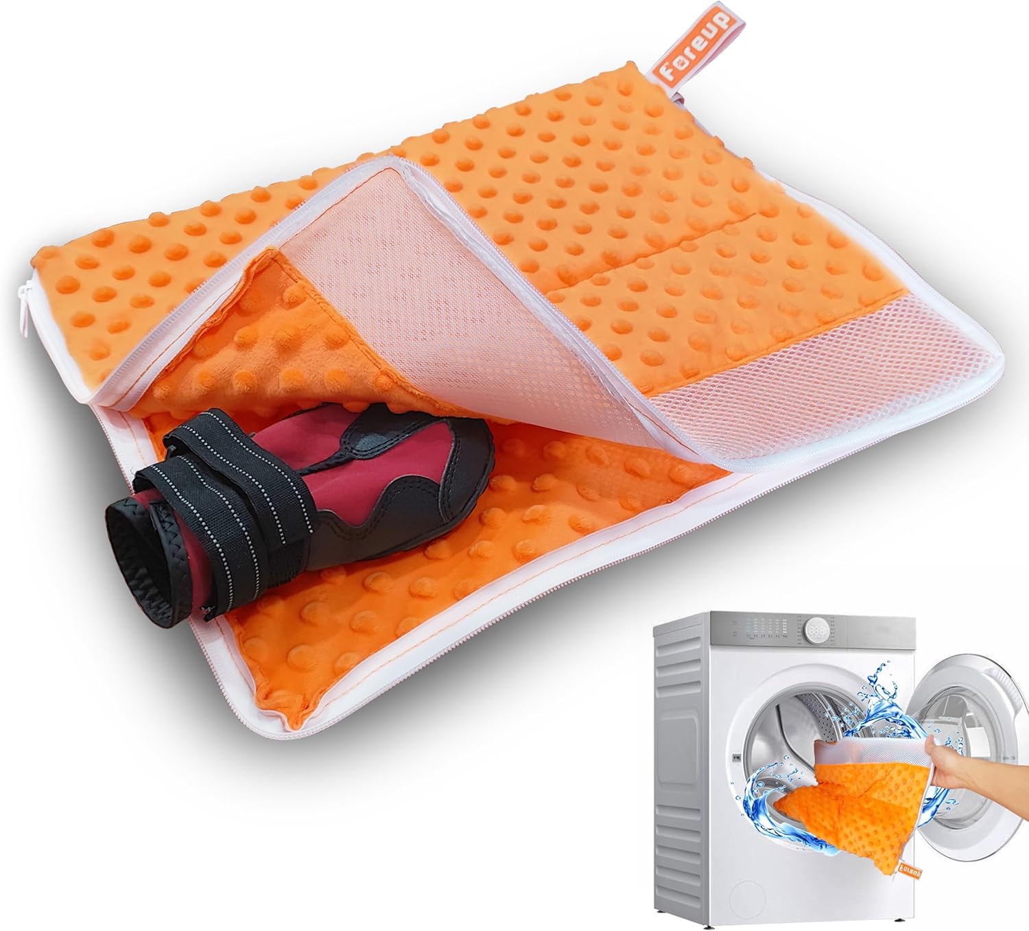 Dog Shoes Washing Bag - Clean 4 Booties Fast!