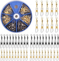AGOOL Barrel Swivel Snap Kit - 50pcs Quick Connect Swivels