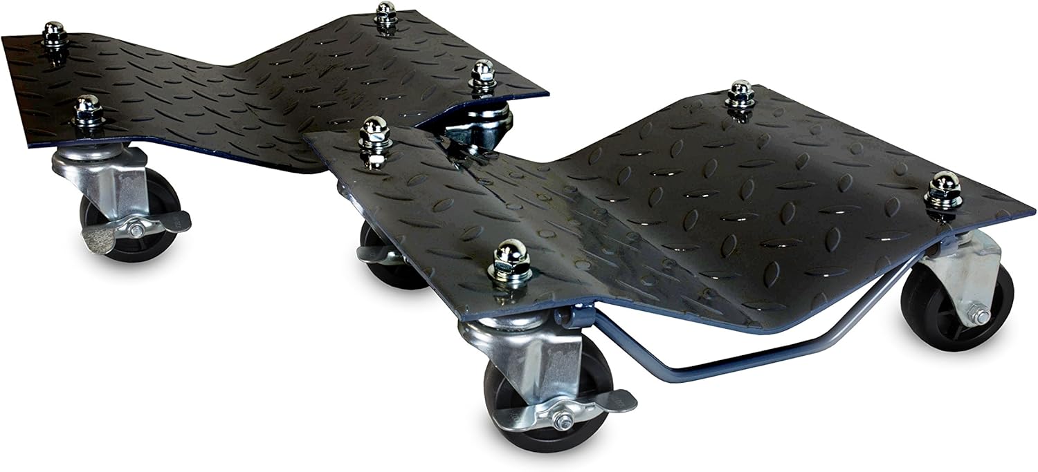 WEN 73017T Vehicle Dollies with Brakes for Easy Movement