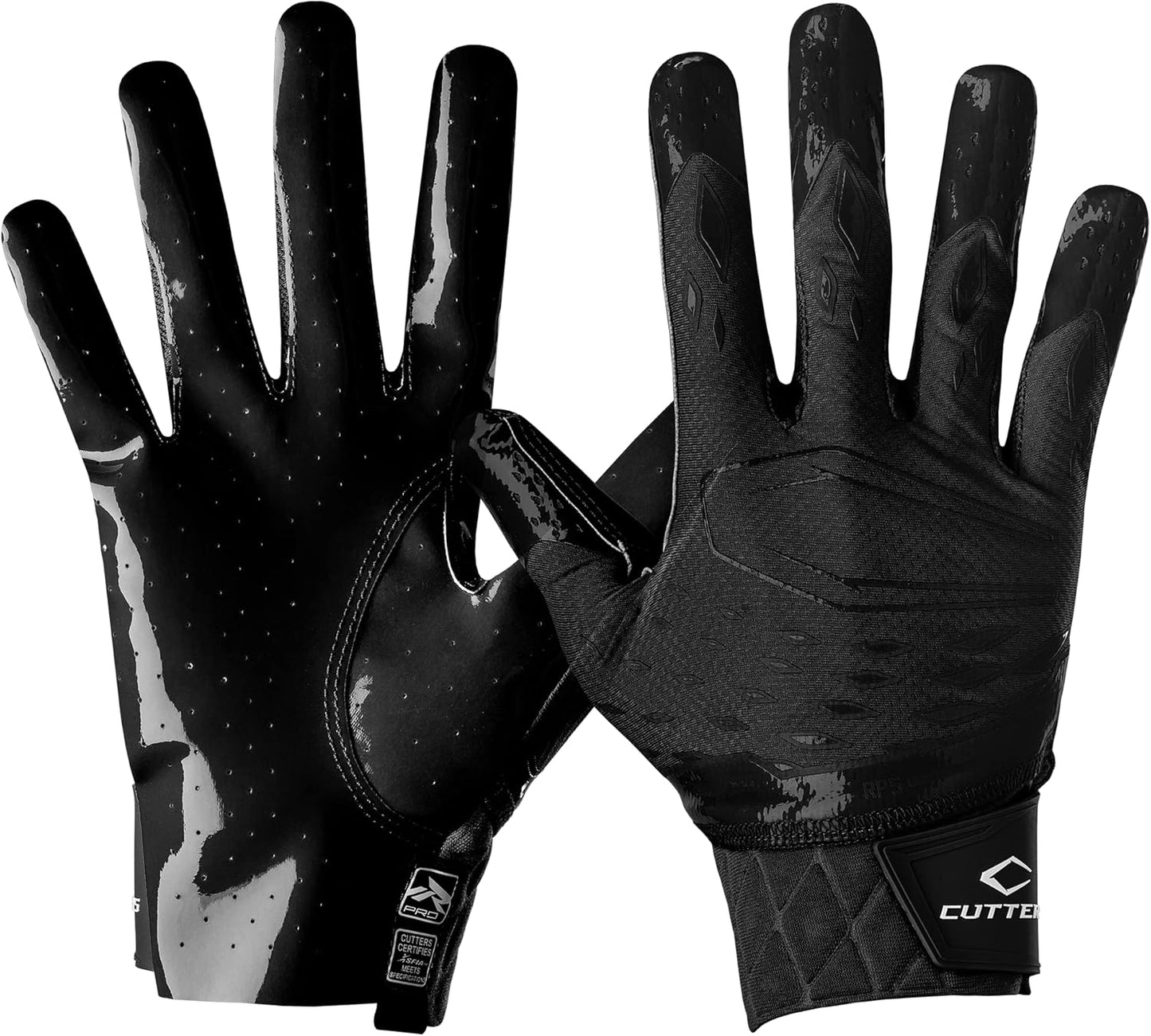 Cutters Rev Pro Football Gloves with Ultra Grip for Receivers
