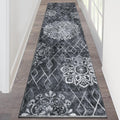 Vintage Non-Slip Boho Hallway Runner Rug 2ft x 8ft by HEBE