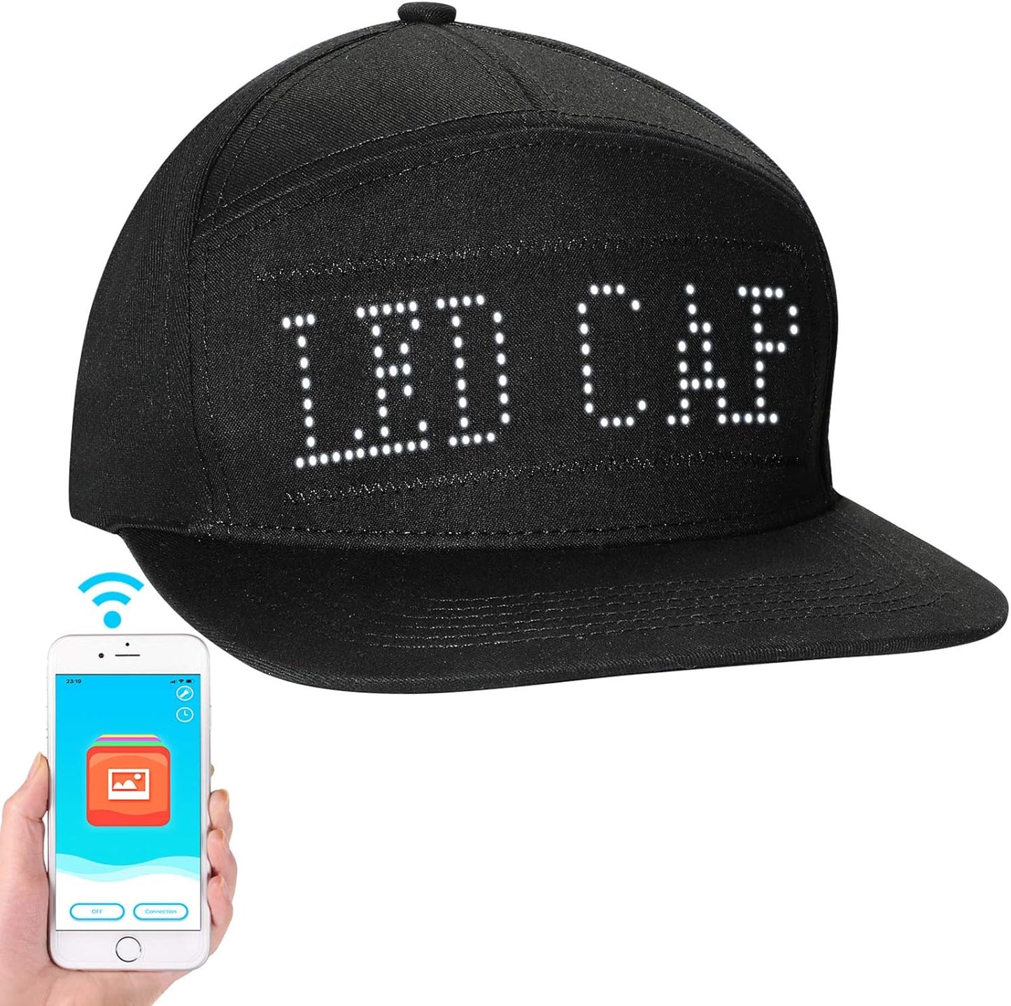 Bluetooth Editable LED Hat for Party Fun!