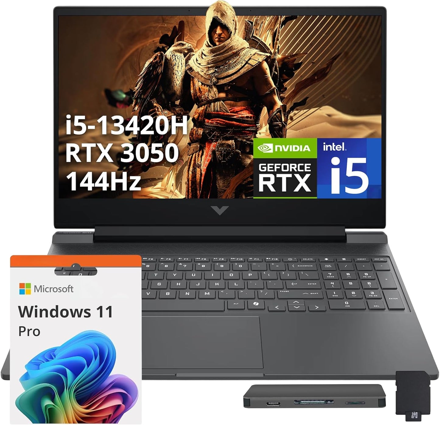 HP Victus Gaming Laptop with 15.6in FHD Display and RTX 3050