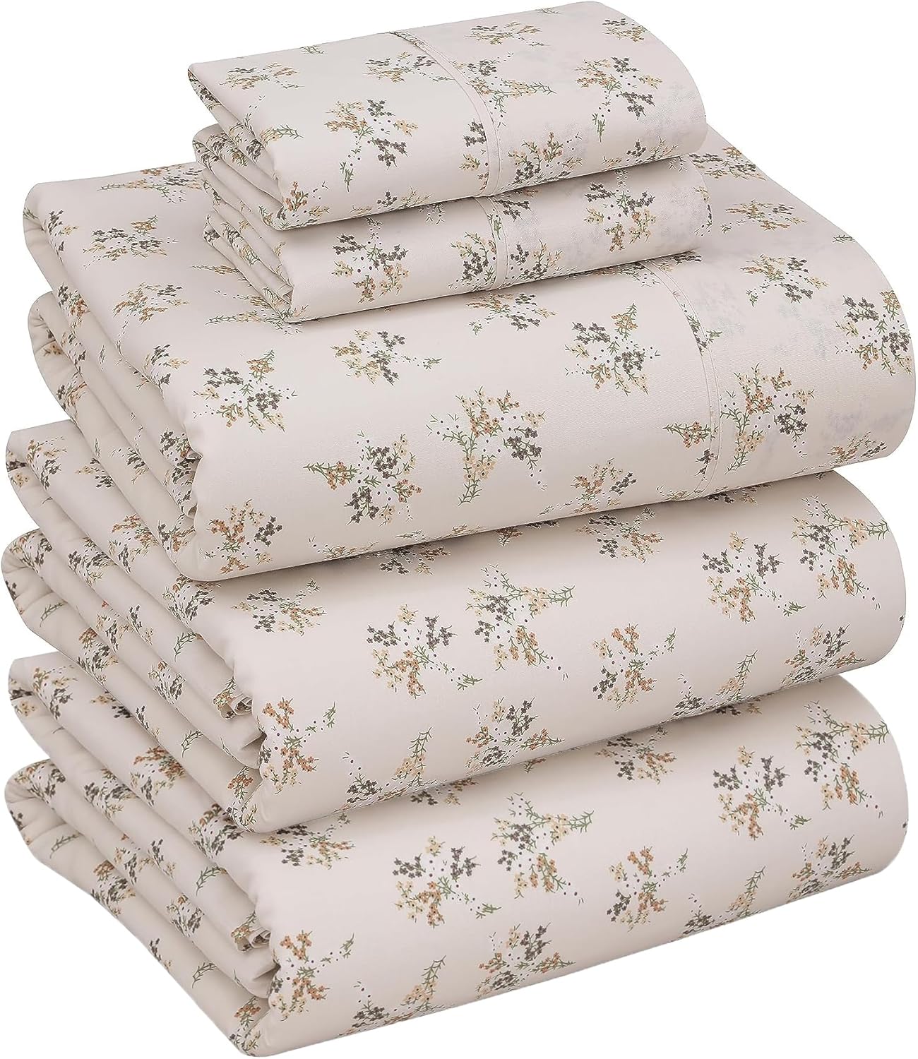 RUVANTI 100% Cotton Split King Sheets Set for Adjustable Bed
