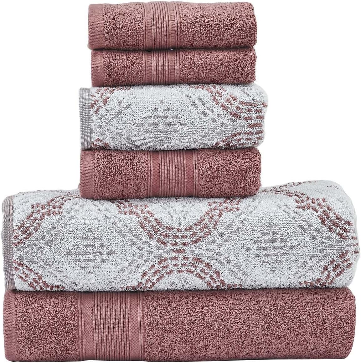 Modern Threads Capri 6-Piece Reversible Towel Set for Luxury