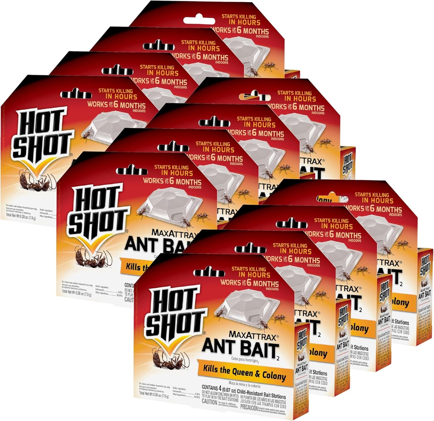 Hot Shot MaxAttrax Ant Bait Stations for Effective Ant Control