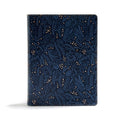CSB Study Bible Navy LeatherTouch, Red Letter - Illustrated Study