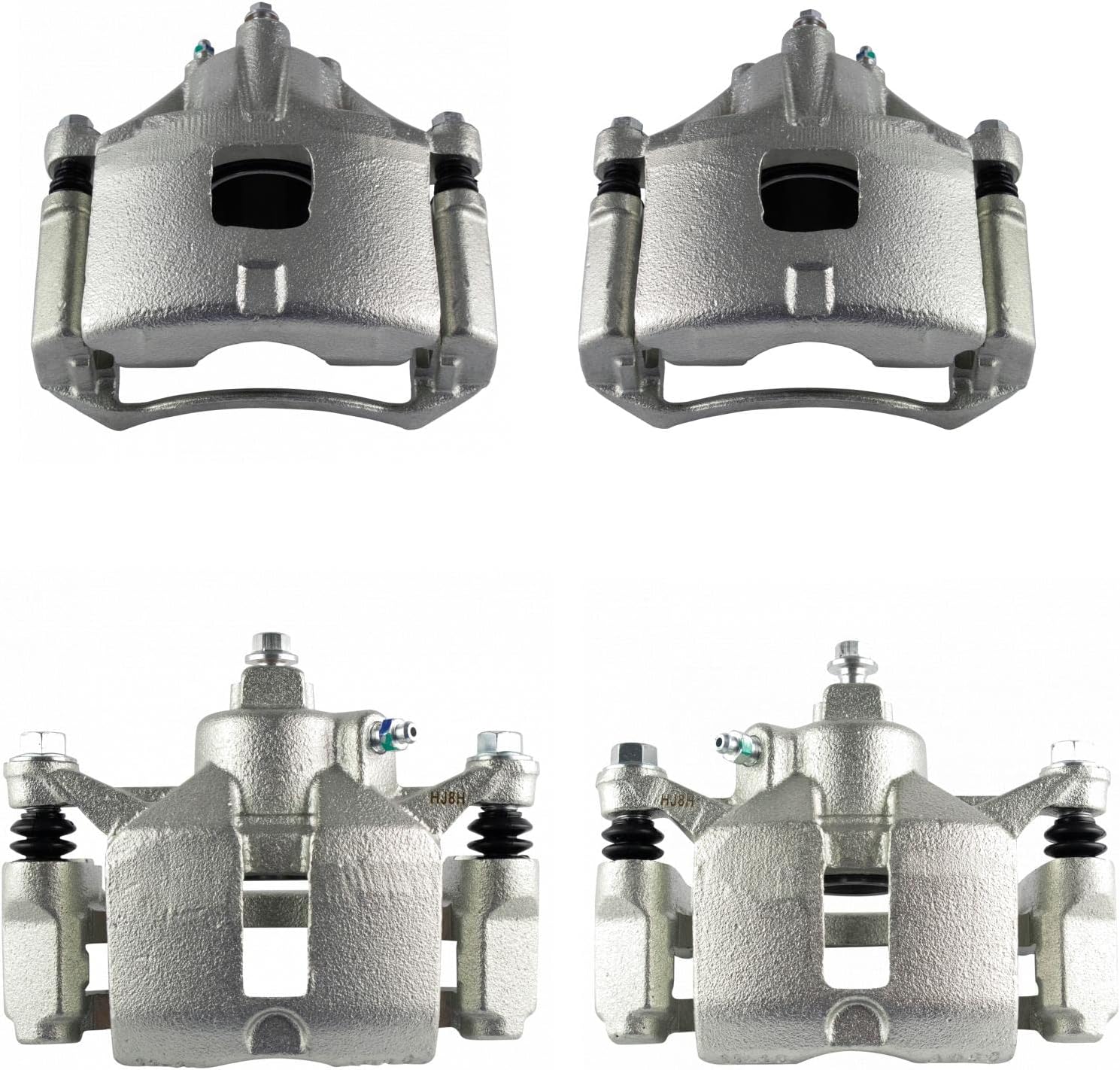 TRQ Front & Rear Brake Caliper Set for Chevrolet Impala & More