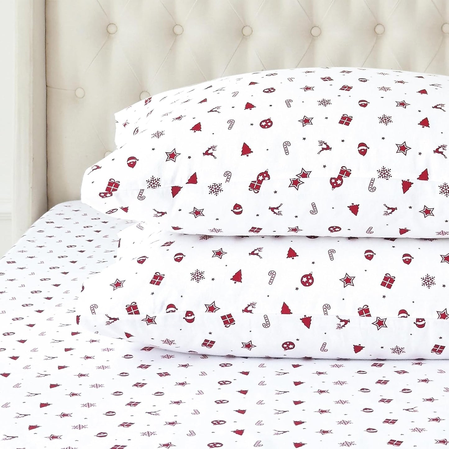 Elegant Comfort Ultra Soft 4-Piece 100% Turkish Cotton Flannel Sheets