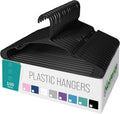 NEATERIZE Clothes Hangers Plastic 100 Pack - Space Saving Coat Hangers