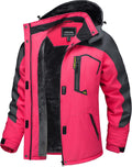 TACVASEN Women's Winter Jacket Waterproof Ski Coat - Warm Fleece ]