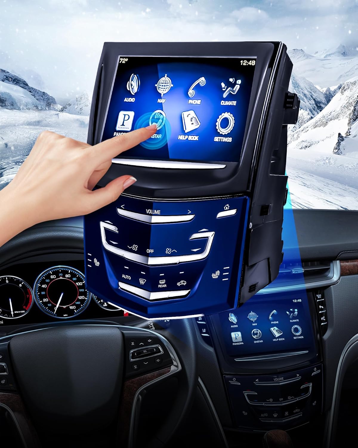 Fit Cadillac CUE System Touch Screen Replacement for ATS CTS SRX