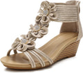 Wedge Sandals for Women Open Toe Summer Roman High Heel - Breathable