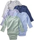 Blake 5-Pack Long Sleeve Bodysuits 100% Organic Cotton - Soft Set all