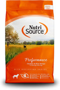 NutriSource Performance Dog Food Chicken & Rice 40LB - Balanced