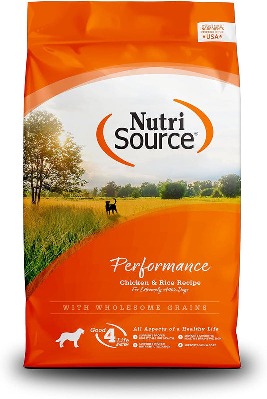 NutriSource Performance Dog Food with Chicken and Rice, 40LB