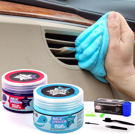 2-Pack Magic Spruce Car Putty + Brushes