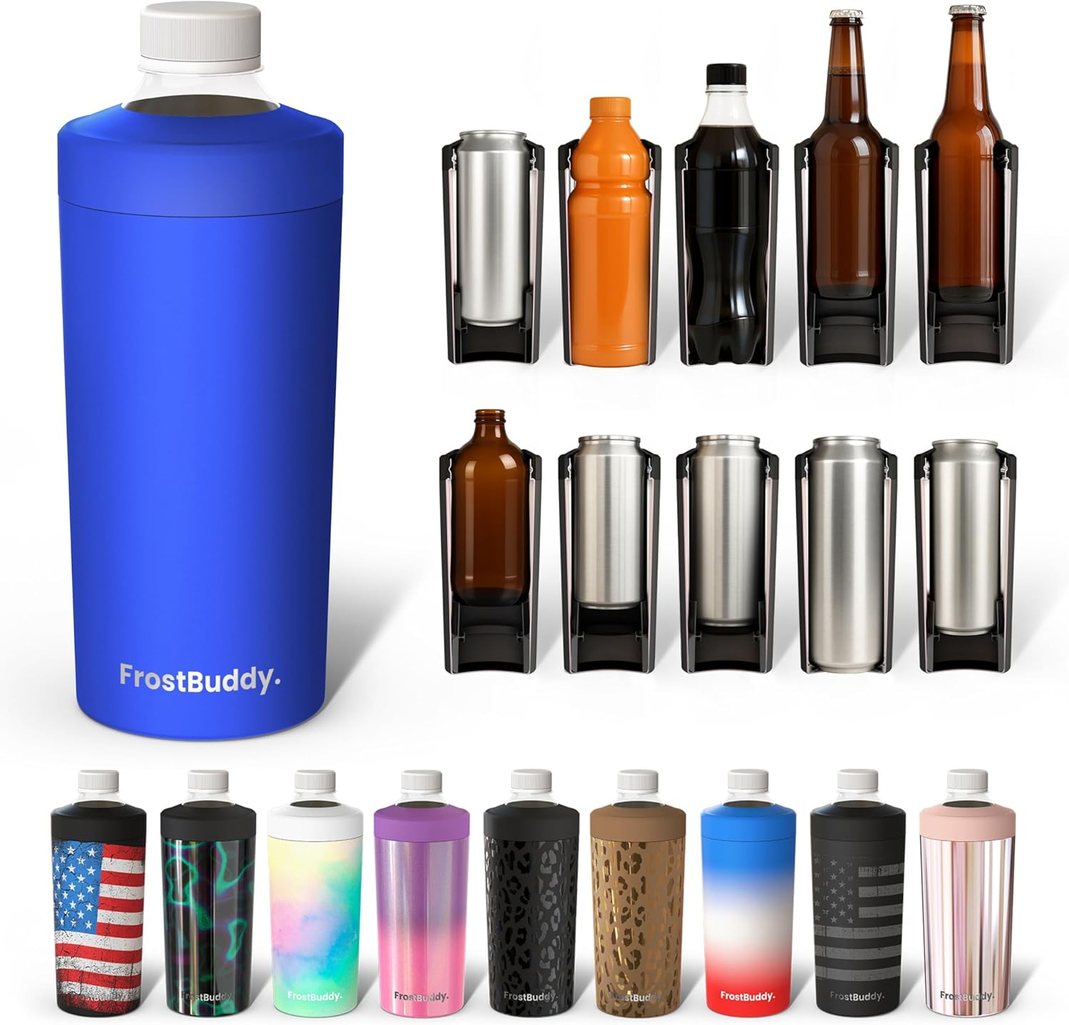 Frost Buddy Universal Buddy XL Can Cooler for All Drink Sizes