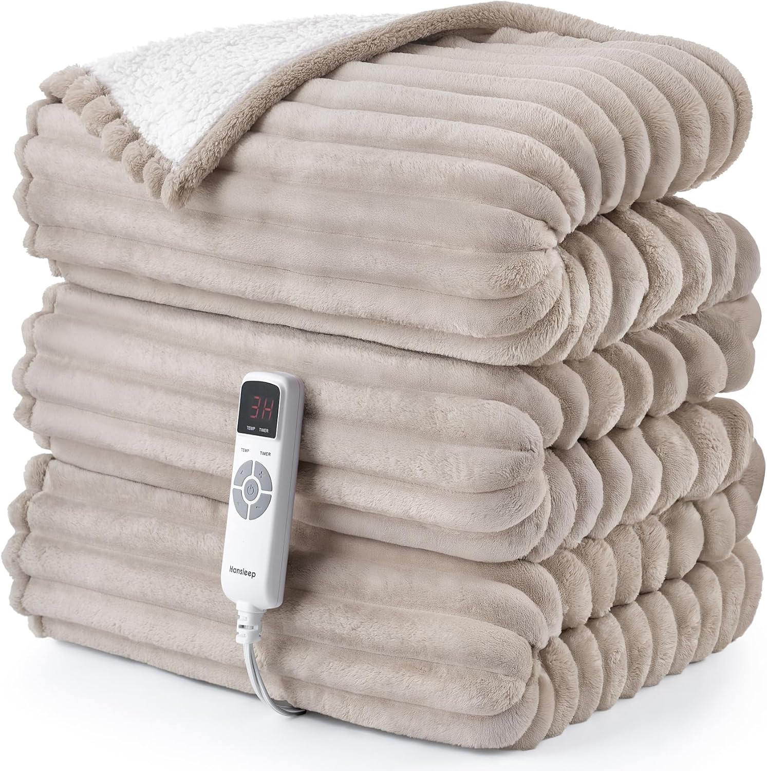Hansleep Heated Blanket Electric Blanket for Cozy Winter Nights