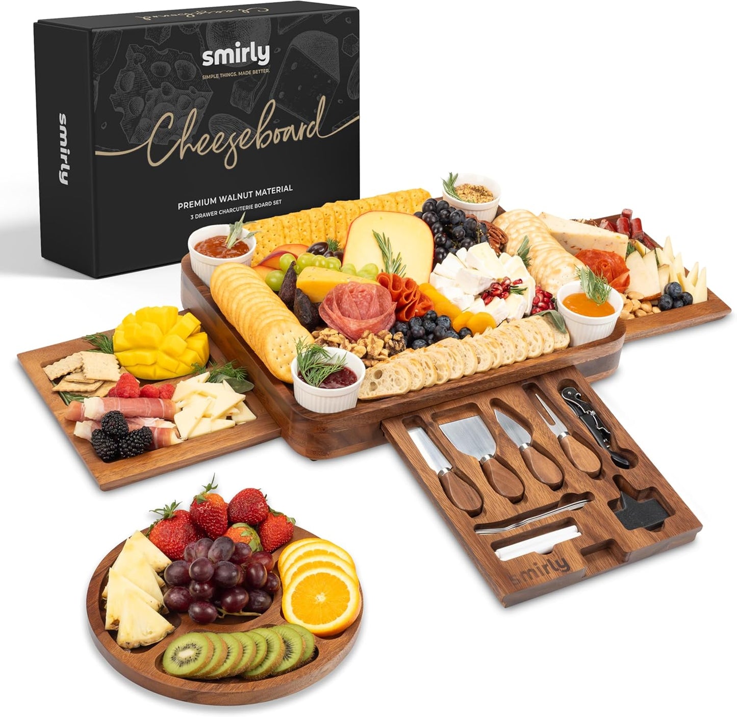 SMIRLY Charcuterie Boards Set for Stunning Entertaining