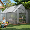 8x12 FT Greenhouse for Outdoors - Heavy Duty Walk-in Polycarbonate