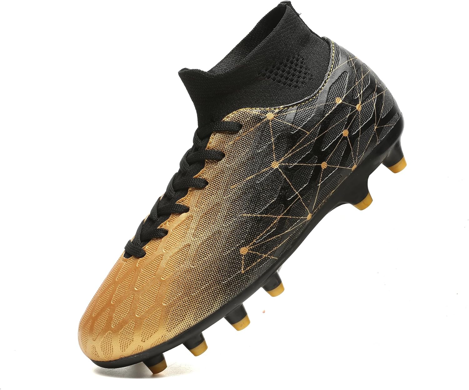Hanani Boys Girls Soccer Cleats for Kids High Top Training Shoes