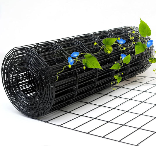 Black Metal Garden Fence for Dogs and Vegetable Plant Protection
