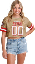 NFL Women's Fashion Gameday Mesh Crop Top Jersey - Team Style